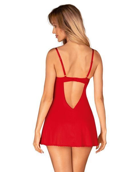 Пеньюар Obsessive Ingridia chemise & thong 10649 фото