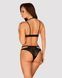 Еротичний комплект під латекс зі стрепами Obsessive Bagirela 2-pcs set 10090 фото 4