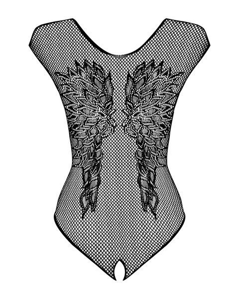 Бодістокінг із великої сітки з мереживом Obsessive B112 teddy XL/XXL 00142 фото