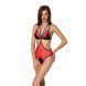 Напівпрозоре боді з мереживом Passion PEONIA BODY 00193 фото 1
