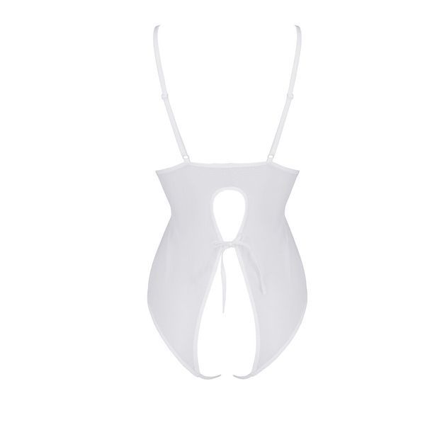 Боді з ажурним декором та відкритим кроком Passion URSULA BODY 00062 фото