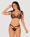 Напівпрозорий еротичний комплект Obsessive Obsessivia 2-pcs set black 10097 фото 1