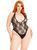 Тедді Leg Avenue Floral lace deep-V teddy 00149 фото