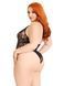 Тедді Leg Avenue Floral lace deep-V teddy 00149 фото 4