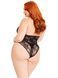 Тедді Leg Avenue Floral lace deep-V teddy 00149 фото 2
