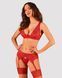 Комплект білизни Obsessive Lacelove cupless 3-pcs set 10252 фото 3