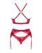 Комплект білизни Obsessive Lacelove cupless 3-pcs set 10252 фото 5