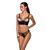 Комплект з екошкіри з люверсами та ремінцями Passion MALWIA BIKINI 10395 фото