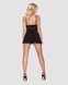 Сатиновий пеньюар із мереживом Obsessive 810-BAB-2 babydoll & thong 10585 фото 7