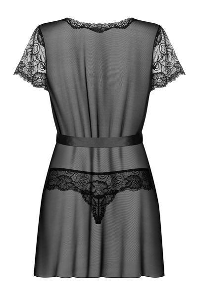 Пеньюар Obsessive Alluria peignoir & thong 10545 фото