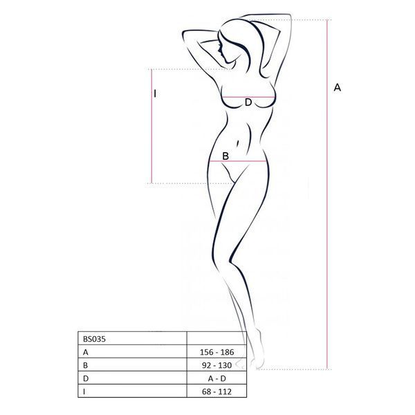 Бодістокінг Passion BS035 pink, боді, імітація топа та трусиків 00074 фото