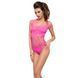 Бодістокінг Passion BS035 pink, боді, імітація топа та трусиків 00074 фото 12