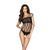 Бодістокінг Passion BS035 pink, боді, імітація топа та трусиків 00074 фото
