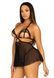 Сорочка бебі-дол з відкритими чашками Leg Avenue Lace and mesh babydoll & panty 10548 фото 3