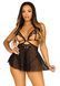 Сорочка бебі-дол з відкритими чашками Leg Avenue Lace and mesh babydoll & panty 10548 фото 2