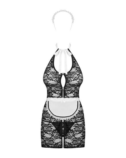Еротичний костюм покоївки Obsessive Servgirl costume 10550 фото