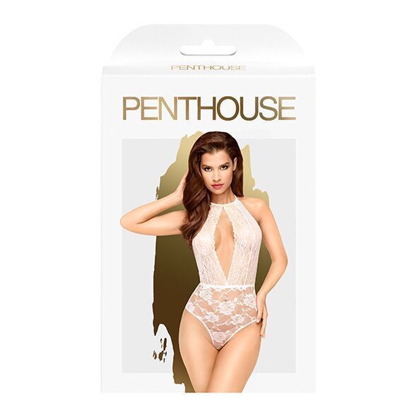 Боді з глибоким декольте та високими трусиками Penthouse 00009 фото