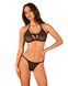 Напівпрозорий комплект Obsessive Celia Noir 2-pcs set 10115 фото 2