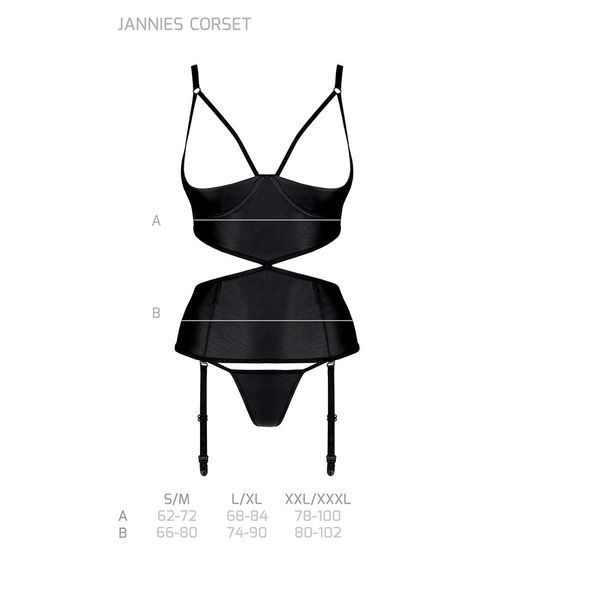 Корсет з відкритими грудьми Passion JANNIES CORSET 10914 фото