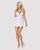 Сатиновий пеньюар із мереживом Obsessive 810-BAB-2 babydoll & thong 10585 фото