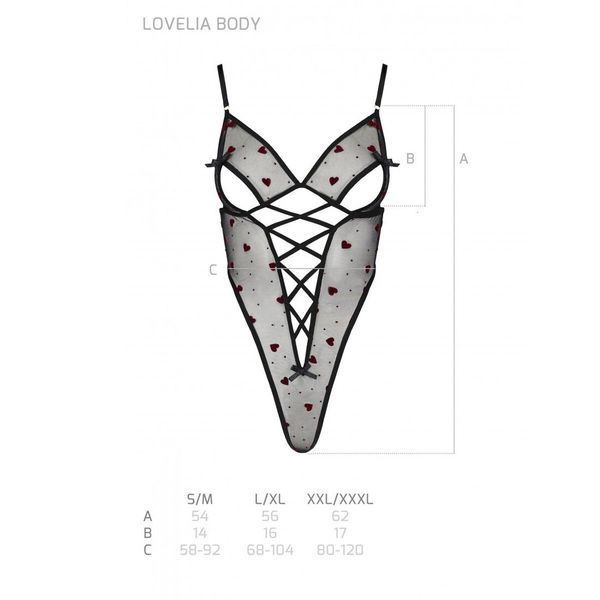 Эротическое боди с рисунком Passion LOVELIA BODY 00046 фото