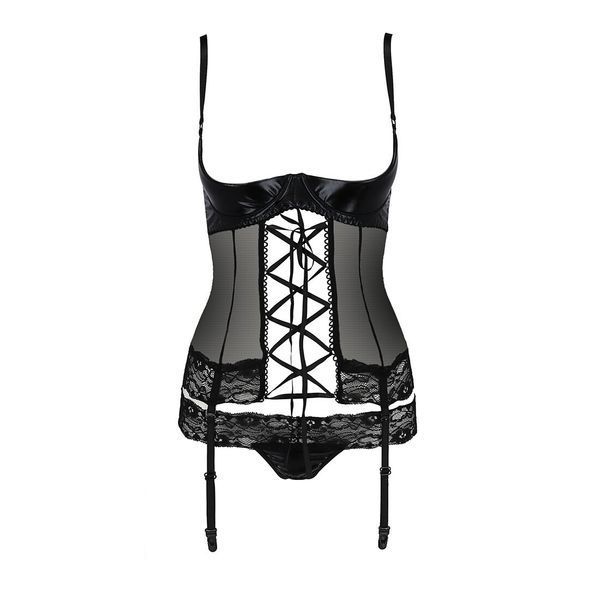 Корсет з відкритими грудьми Passion Exclusive NORTH CORSET 10918 фото