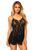 Сорочка бебі-дол Leg Avenue Rose Lace Flair Chemise  10484 фото