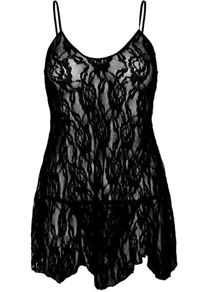 Сорочка бебі-дол Leg Avenue Rose Lace Flair Chemise  10484 фото