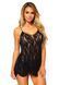 Сорочка бебі-дол Leg Avenue Rose Lace Flair Chemise  10484 фото 4