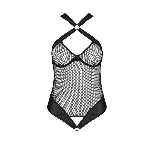 Сітчастий боді з халтером Passion Amanda Body 00016 фото
