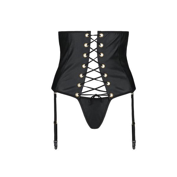 Пояс-корсет з екошкіри Passion CELINE SET 10349 фото