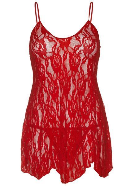 Сорочка бебі-дол Leg Avenue Rose Lace Flair Chemise 10488 фото