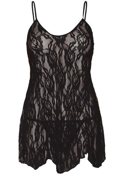 Сорочка бебі-дол Leg Avenue Rose Lace Flair Chemise 10488 фото
