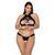 Комплект із екошкіри Passion MALWIA SET with Open Bra 10419 фото
