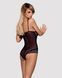 Сітчасте боді на кісточках Obsessive Amanta teddy 00162 фото 2