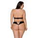 Комплект із екошкіри Passion MALWIA SET with Open Bra 10419 фото 3