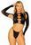 Комплект безшовної білизни Leg Avenue Long sleeve crop top & string 10080 фото