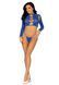 Комплект безшовної білизни Leg Avenue Long sleeve crop top & string 10080 фото 11
