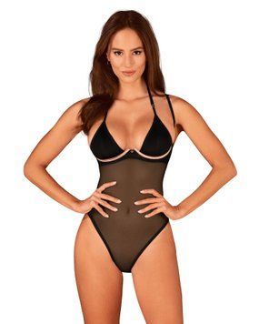 Прозоре боді Obsessive Selinne teddy 00166 фото