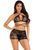 Комплект Leg Avenue Wrap Around Bra Top & Boy Shorts 10059 фото