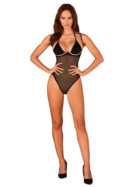 Прозоре боді Obsessive Selinne teddy 00166 фото