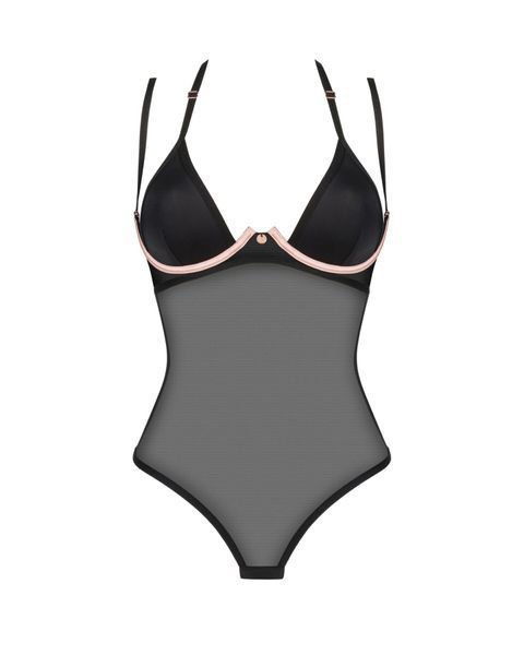 Прозоре боді Obsessive Selinne teddy 00166 фото
