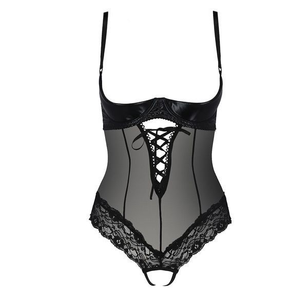 Боді з відкритими грудьми Passion Exclusive NORTH BODY 00032 фото
