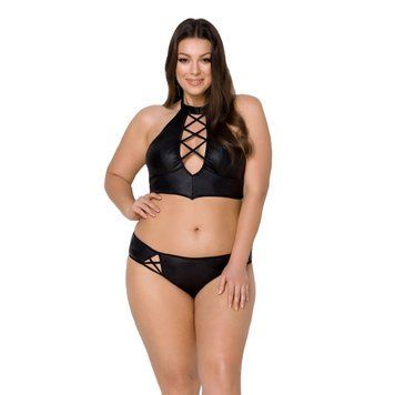 омплект з екошкіри Passion NANACY BIKINI 10429 фото