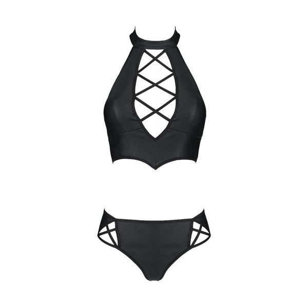омплект з екошкіри Passion NANACY BIKINI 10429 фото
