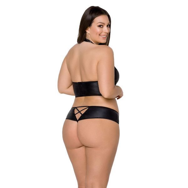 омплект з екошкіри Passion NANACY BIKINI 10429 фото