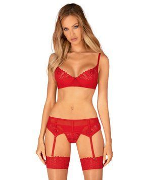 Комплект Obsessive Ingridia 3-pcs set XS/S 10294 фото