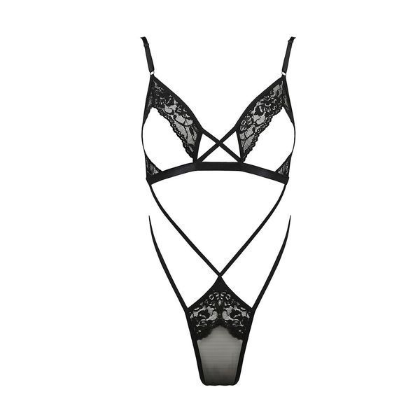 Боді монокіні з відкритими грудьми Passion DIABOLINA BODY 00035 фото