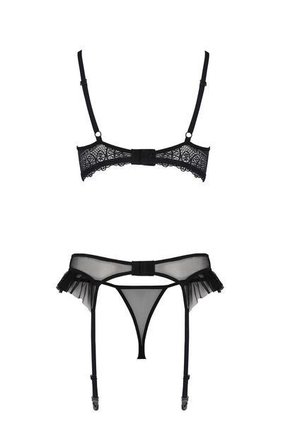 Комплект Passion KERRIA SET WITH OPEN BRA black 10432 фото