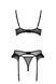 Комплект Passion KERRIA SET WITH OPEN BRA black 10432 фото 7